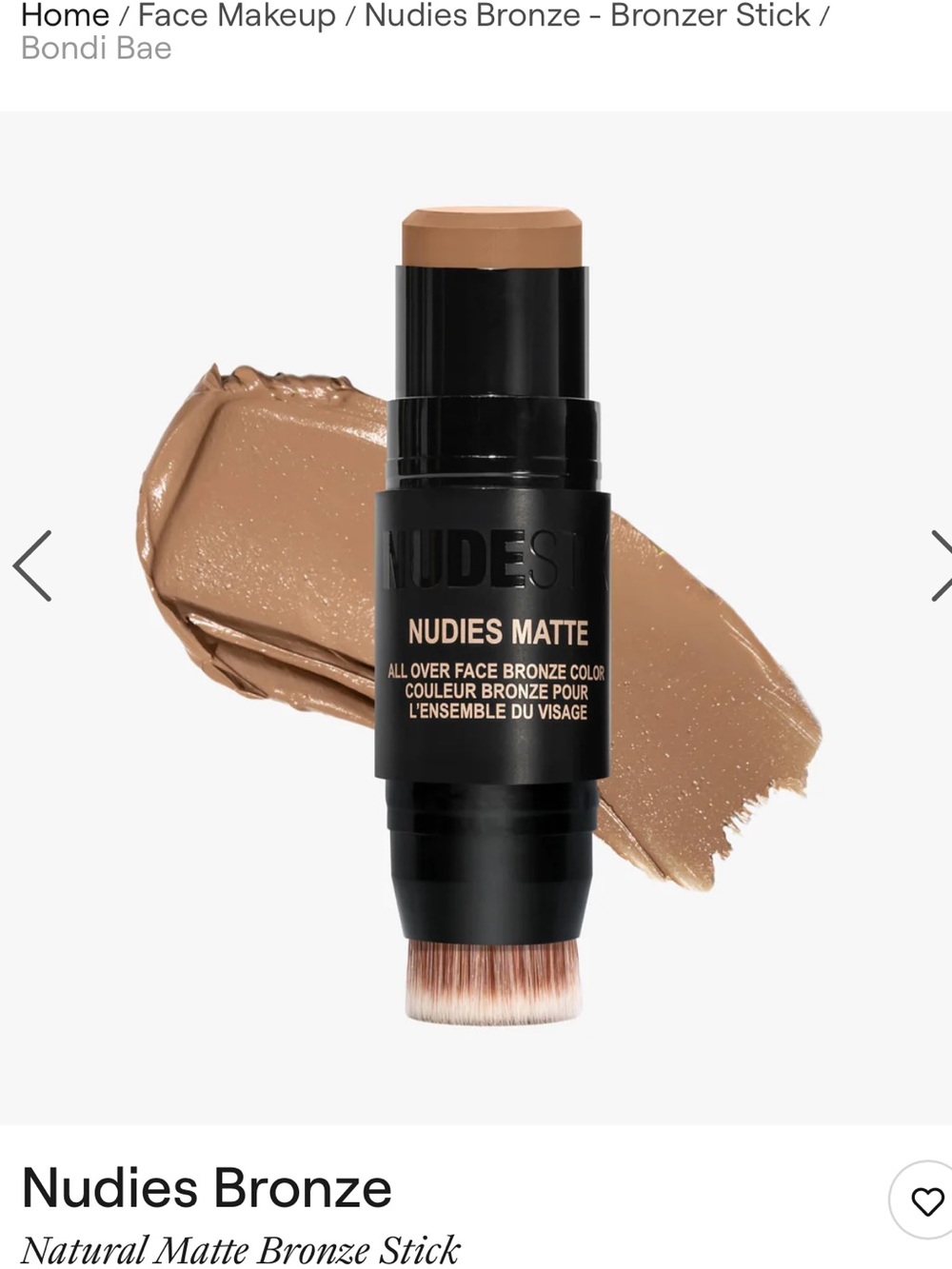 Nudestix bronzer